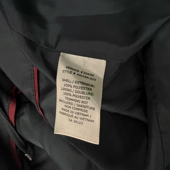 Navy Blue Raincoat - Picture 7 of 8